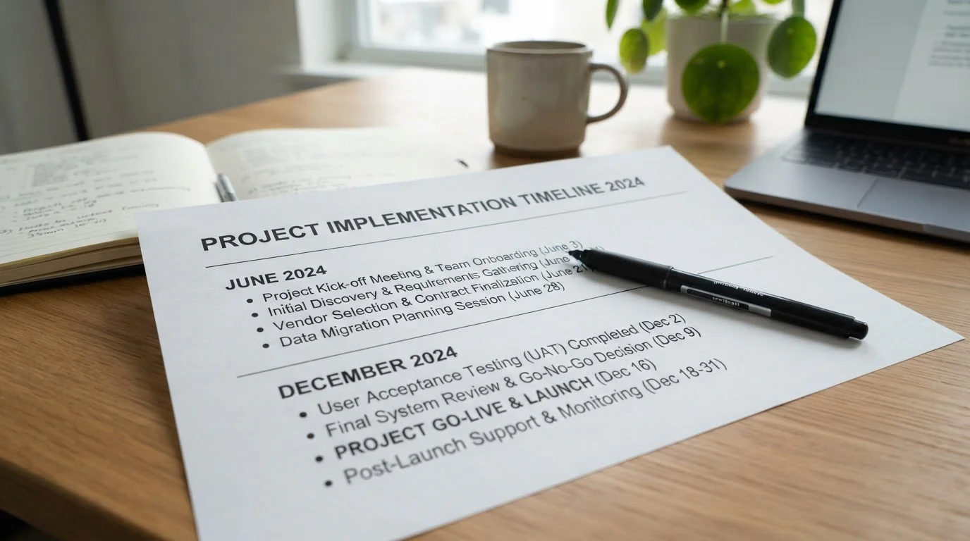 Timeline document showing Giropay shutdown dates and key milestones
