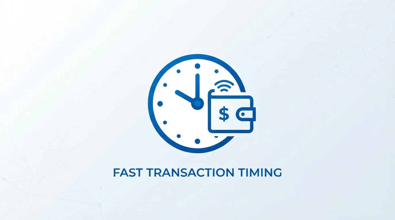 Clock showing fast withdrawal timing with MuchBetter wallet icon